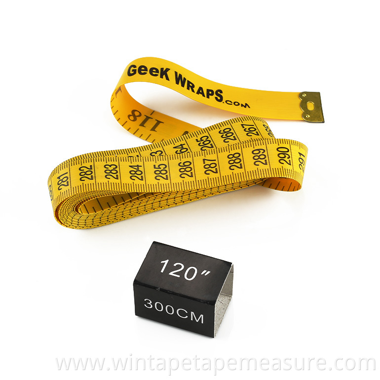 120inch body slim skin 3m measuring tape cloth soft ruler names marketing companies with logo or name